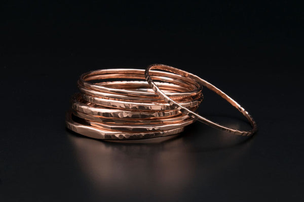 Classic Copper Bangle Bracelets
