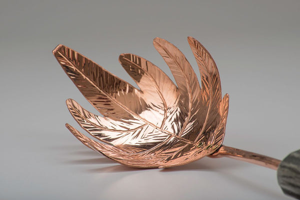 Copper Fern Pasta Server