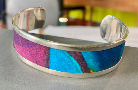 Argentium Silver Art Cuff Bracelet