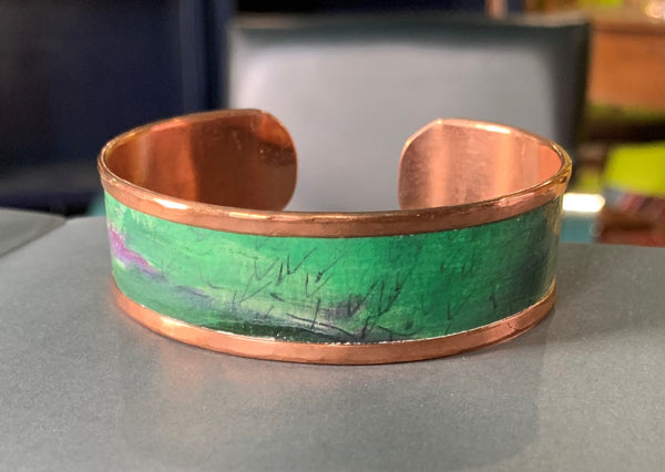 Copper Art Cuff Bracelet