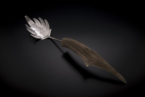 Silver Fern Pasta Server