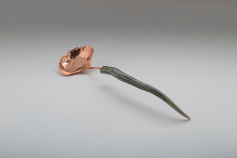 Copper Ginkgo Small Serving Spoon