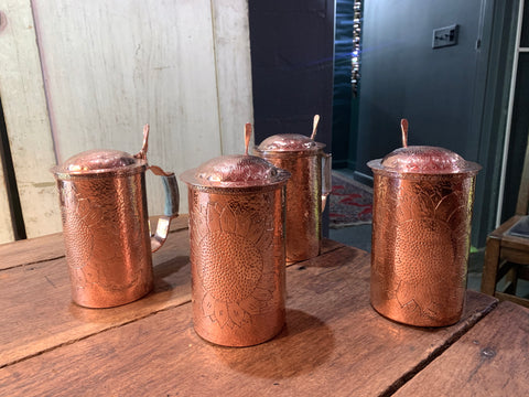 Copper Sunflower Steins