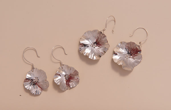 Sterling Silver Pear Blossom Earrings