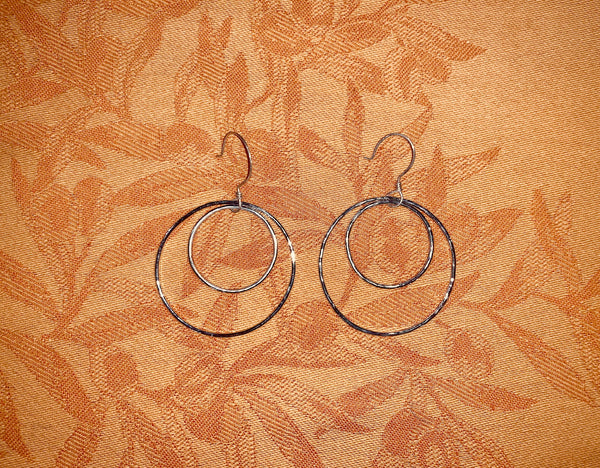 Sterling Double Hoop Earrings