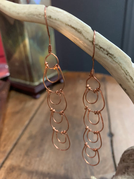 Copper Links Earrings