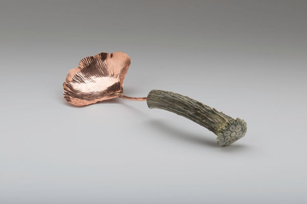 Copper Ginkgo Large Serving Spoon
