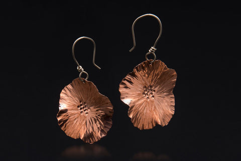 Copper Pear Blossom Earrings