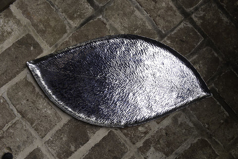 Silver Banana Leaf Tray
