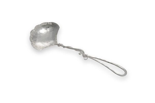 Silver Ginkgo Small Serving Spoon